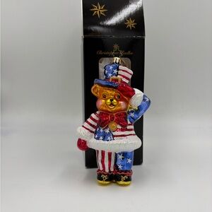 Christopher Radko Vintage Ornament Grand Old Teddy